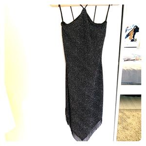 Beaded Caché cocktail dress